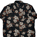 George Floral Hawaiian Shirt - XL Brown Viscose