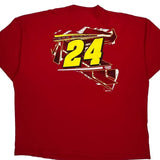 Jeff Gordon Nascar T-Shirt - 3XL Red Cotton