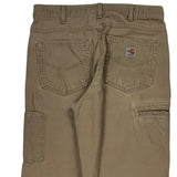 Carhartt Double Knee Carpenter Pants - 32W 34L Khaki Cotton