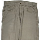 Carhartt Carpenter Trousers - 36W 30L Khaki Cotton
