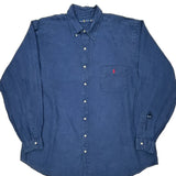 Ralph Lauren Tall Shirt - 2XL Blue Linen