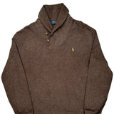 Polo By Ralph Lauren Sweater - Large Brown Wool