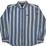 Avirex Striped Shirt - 2XL Blue Cotton