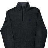 Polo By Ralph Lauren 1/4 Zip - Small Grey Cotton