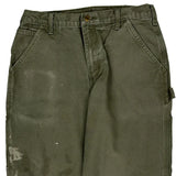Carhartt Double Knee Carpenter Trousers - 32W 30L Green Cotton