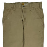 Carhartt Carpenter Trousers - 31W 32L Khaki Cotton