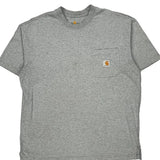 Carhartt T-Shirt - Large Gray Cotton