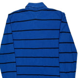 Tommy Hilfiger Striped Long Sleeve Polo Shirt - XL Blue Cotton