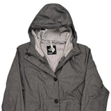 The North Face Waterproof Jacket - Large Grey Polyester