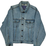 New York Hard Rock Cafe Graphic Denim Jacket - Small Light Wash Denim