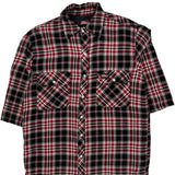 Dickies Checked Flannel Shirt - Medium Black Cotton