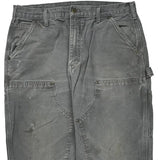 Carhartt Double Knee Carpenter Pants - 34W 34L Gray Cotton