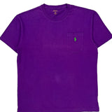 Polo By Ralph Lauren T-Shirt - Small Purple Cotton