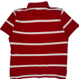 Tommy Hilfiger Striped Polo Shirt - XL Red Cotton