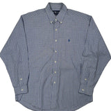 Blake Ralph Lauren Checked Shirt - Large Blue Cotton