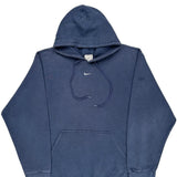 Nike Center Swoosh Hoodie - XL Blue Cotton