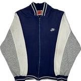 Nike Track Jacket - Medium Blue Cotton