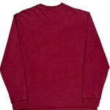 Tommy Hilfiger Long Sleeve T-Shirt - Large Red Cotton