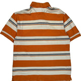 Tommy Hilfiger Striped Polo Shirt - Large White Cotton