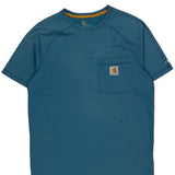 Force Carhartt T-Shirt - Small Blue Cotton