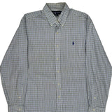 Ralph Lauren Checked Shirt - Large Blue Cotton