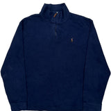 Polo By Ralph Lauren 1/4 Zip - XL Navy Cotton