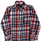 Age 8-10 Tommy Hilfiger Checked Flannel Shirt - Small Blue Cotton