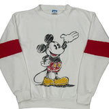 Disney Cartoon Sweatshirt - Large White Cotton