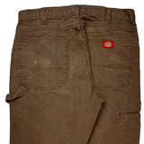 Dickies Carpenter Pants - 34W 32L Brown Cotton