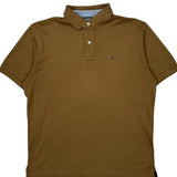 Tommy Hilfiger Polo Shirt - Medium Brown Cotton
