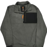 Timberland 1/4 Zip Fleece - XL Gray Polyester