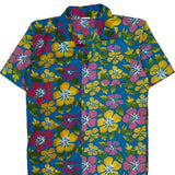 Unbranded Floral Hawaiian Shirt - Medium Multicoloured Cotton