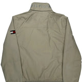 Tommy Hilfiger Spellout Harrington Jacket - Large Beige Polyester