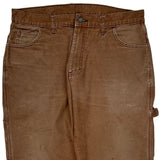 Dickies Carpenter Pants - 34W 31L Brown Cotton