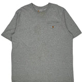 Carhartt Tall T-Shirt - 2XL Gray Cotton