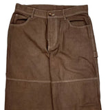 No Boundaries Double Knee Carpenter Pants - 32W 31L Brown Cotton