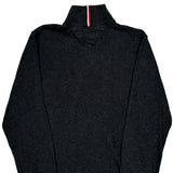 Tommy Hilfiger 1/4 Zip - Large Gray Cotton