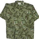 Columbia Short Sleeve Shirt - XL Green Cotton