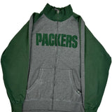 Packers Nfl Zip Up - Large Gray Cotton Blend