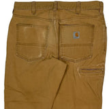 Carhartt Carpenter Trousers - 34W 30L Brown Cotton