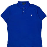 Polo By Ralph Lauren Slim Fit Polo Shirt - XL Blue Cotton