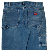 Dickies Carpenter Jeans - 34W 30L Blue Cotton