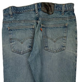 Made In USA Levis Orange Tab Jeans - 35W 29L Blue Cotton