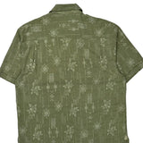 Jamaica Jaxx Floral Hawaiian Shirt - XL Green Cotton