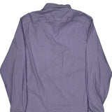 Tommy Hilfiger Slim Fit Shirt - Large Purple Cotton