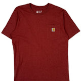Carhartt T-Shirt - Medium Red Cotton