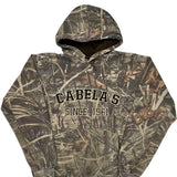 Cabelas Camo Hoodie - Large Camo Cotton Blend