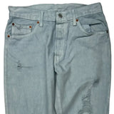 501 Levis Jeans - 30W 28L Light Wash Cotton
