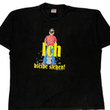 Ich Bleibe Stehen! Hanes Graphic T-Shirt - XL Black Cotton