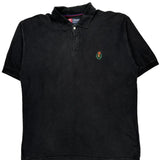 Chaps Ralph Lauren Polo Shirt - Large Black Cotton